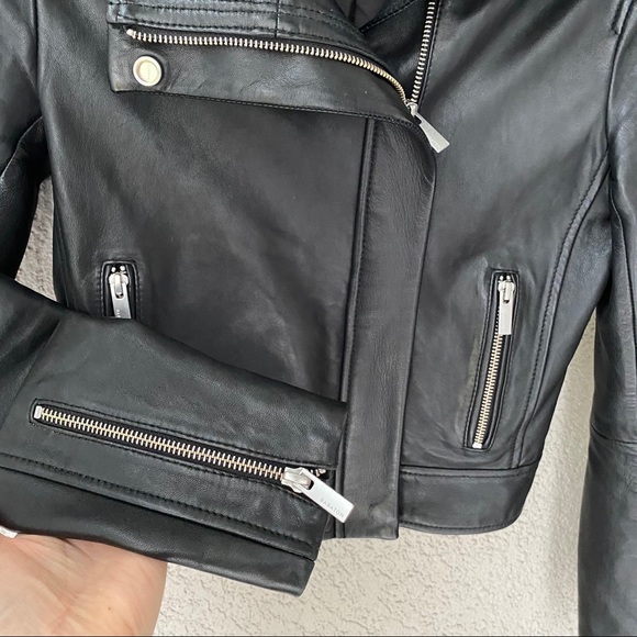 Aritzia Babaton Jagger Leather Moto Jacket - Picture 7 of 16